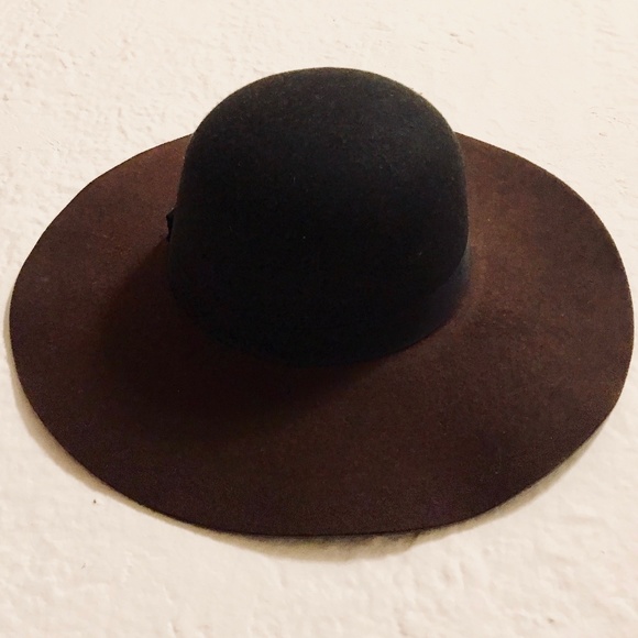 Magid | Accessories | Magid Wide Brim Wool Hat Black Brown  display picture 1